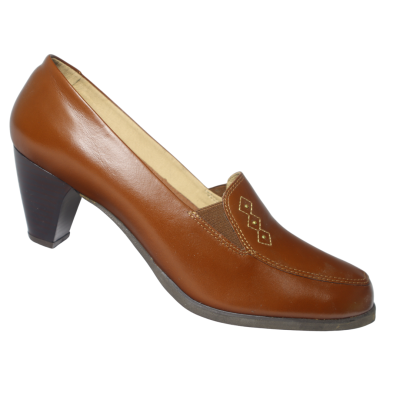 Romulo Casual Cuero Miel Mujer Talla 41 Ref 4056 